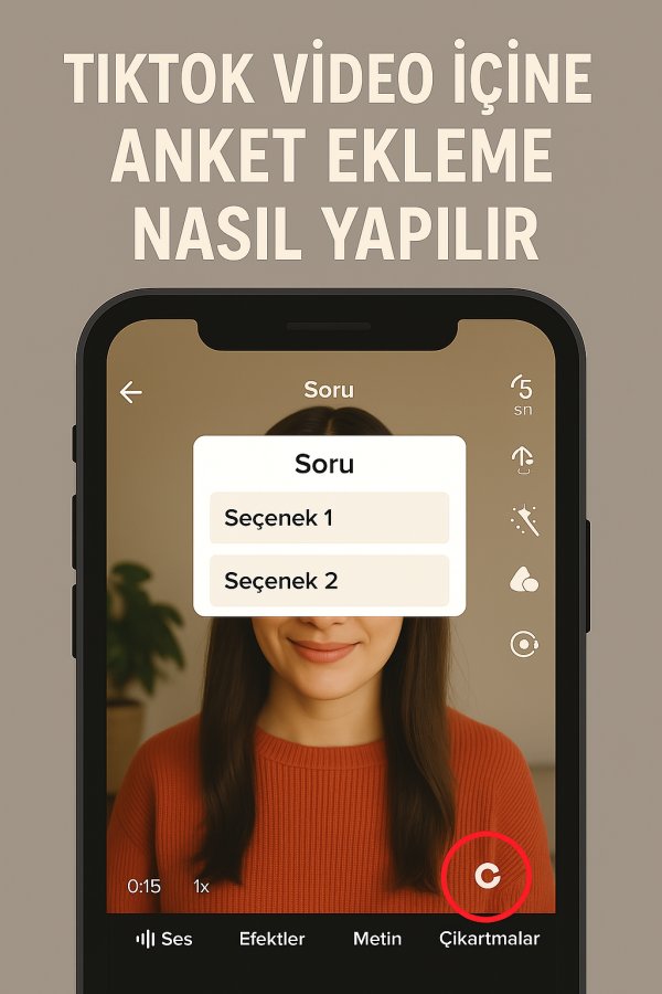TikTok Video İçine Anket Ekleme Nasıl Yapılır Yolları Neler