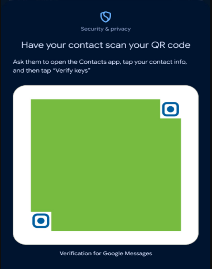 Google Mesajlar QR Kodlu Doğrulama Sohbet Güvenliğinde Yeni Dönem Google Mesajlar QR Kodlu Dogrulama 4 - Google Mesajlar QR Kodlu Doğrulama Sohbet Güvenliğinde Yeni Dönem