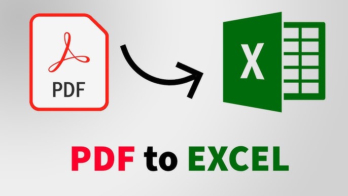 Pdf Dosyalarını Excel'e nasıl dönüştürülür