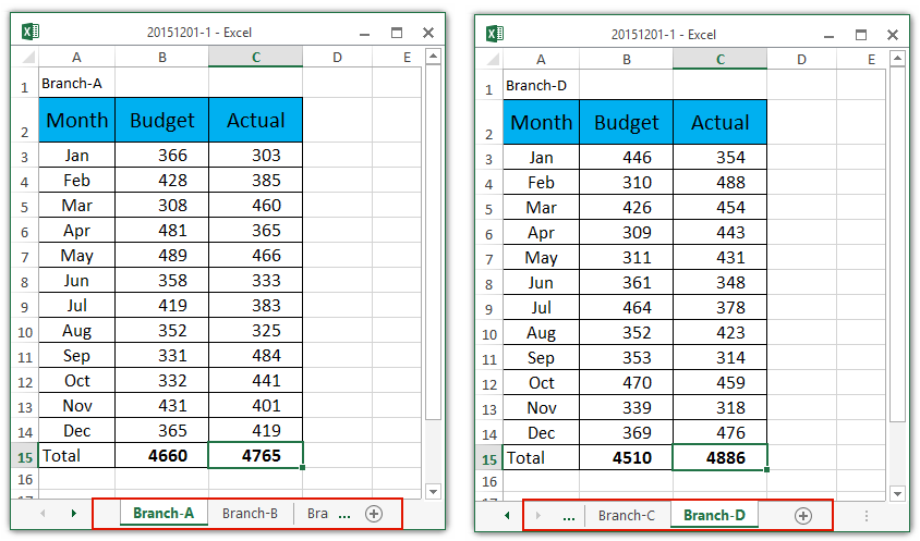 Excel'de Sayfaları Yan Yana Görüntüleme Excel'de Sayfaları Yan Yana Görüntüleme