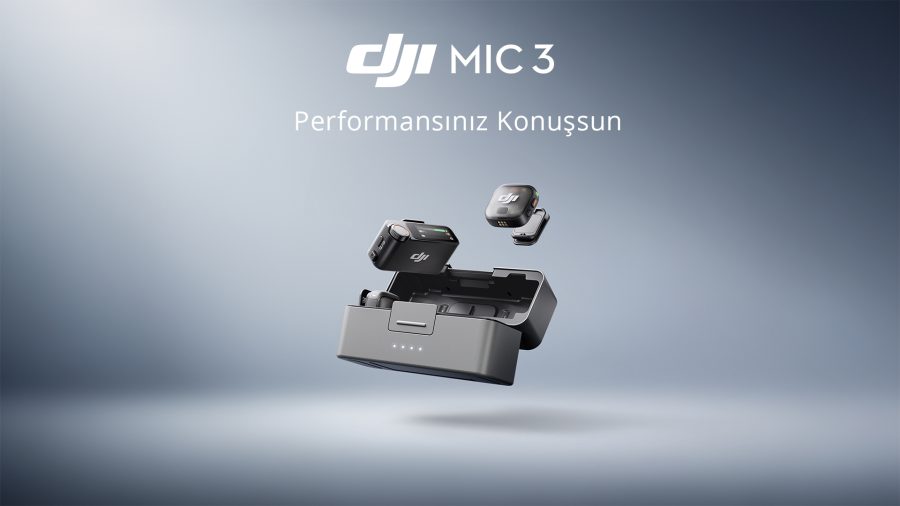 DJI'ın Kablosuz Yaka Mikrofonu DJI Mic 3 DJI Mic 3