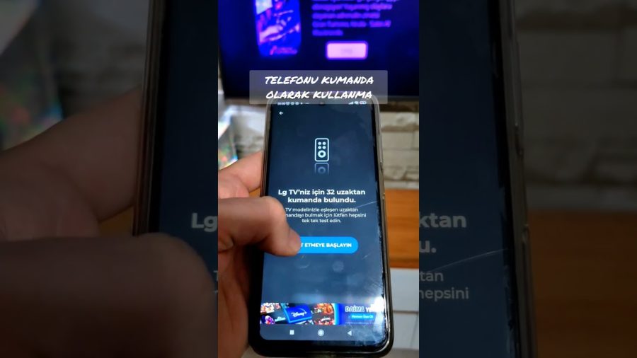 Cep Telefonunu Kumanda Olarak Kullanma çözüm adımı