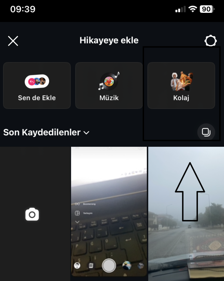 Instagram Hikayelerine Kolaj Ekleme