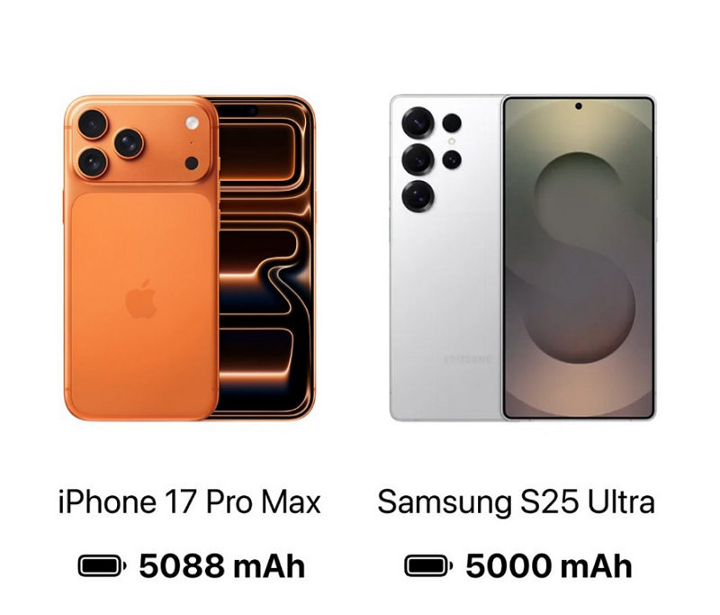 iPhone 17 Pro Max ve Galaxy S25 Ultra Karşılaştırma iPhone 17 Pro Max ve Galaxy S25 Ultra Karşılaştırma