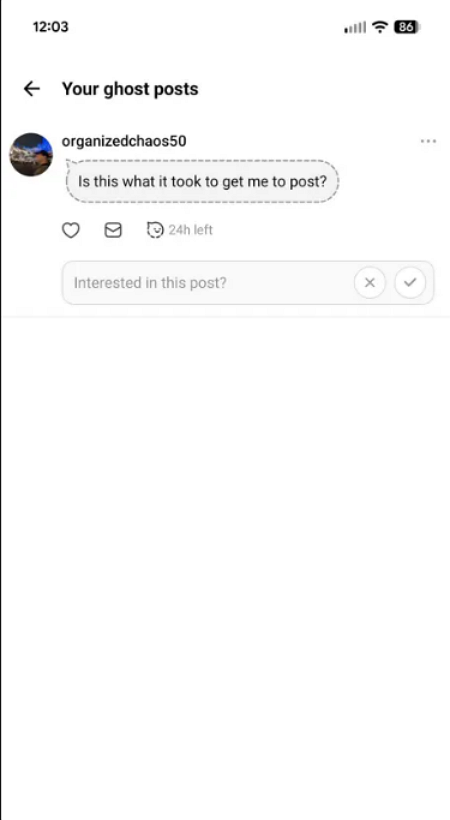 Threads Hayalet Gonderi Ozelligi 3 - Threads Hayalet Gönderi Özelliği