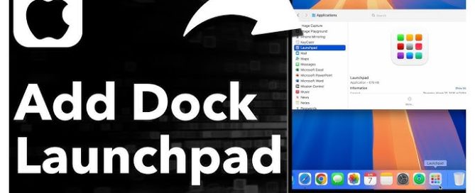 Mac'te Launchpad Dock'a Nasıl Eklenir?