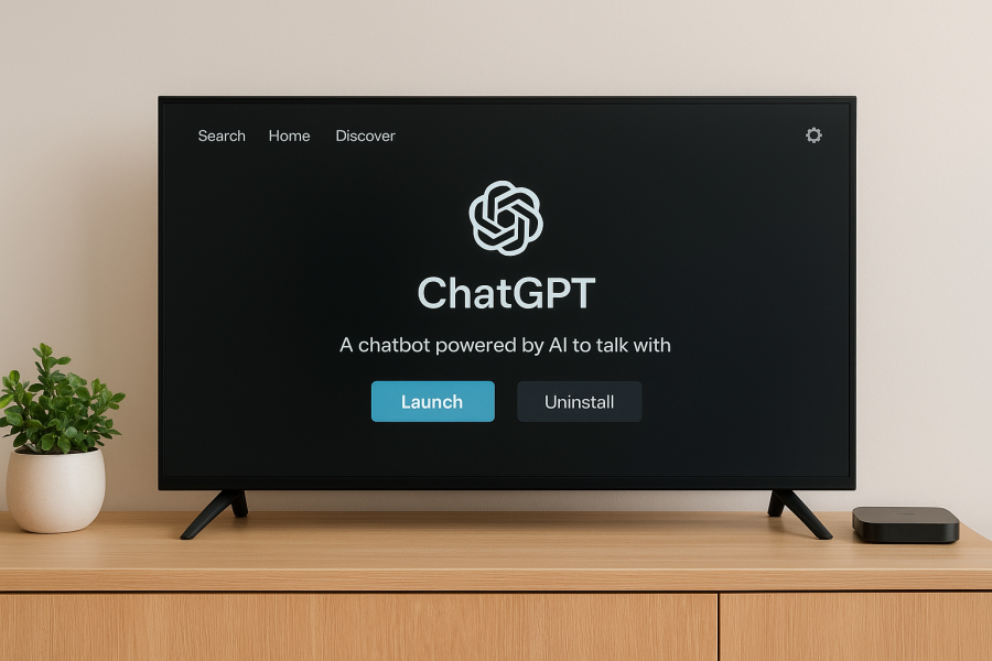chatgpttv scaled - Akıllı TV’lerde ChatGPT Uygulaması Nasıl Kullanılır