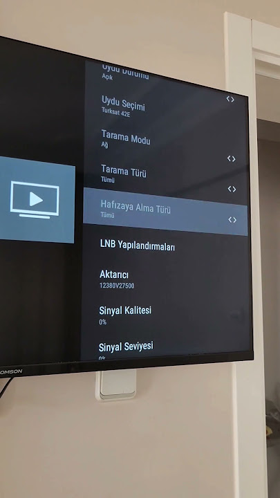 Thamson TV Kanal Tarama Nasıl Yapılır Thamson TV Kanal Tarama Nasıl Yapılır ayarlardan nere giriş yapmam gerekiyor
