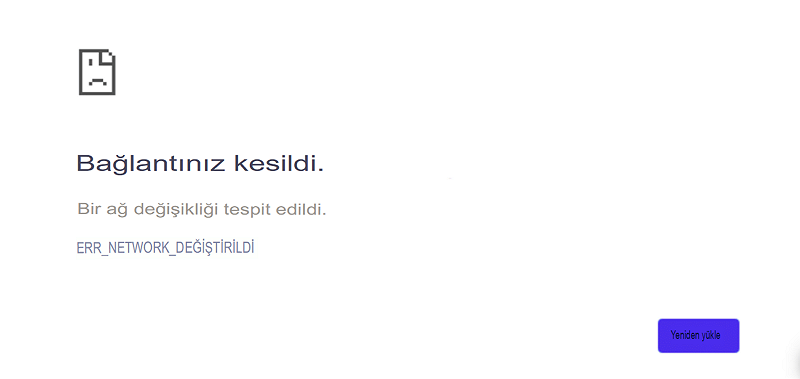 Chrome ERR_NETWORK_CHANGED