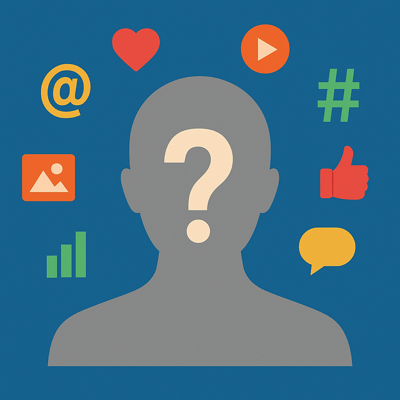 Conceptual artwork s - Sosyal Medyada Anonimleşme Eğilimi ve Dijital Alışkanlıkların Sessiz Değişimi