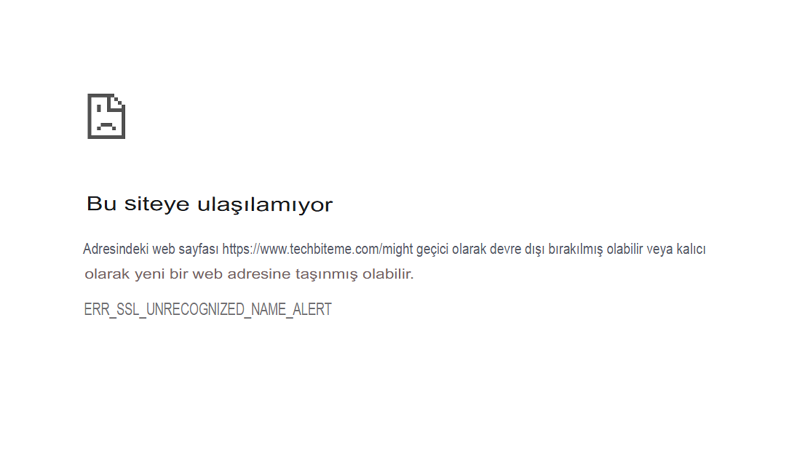 ERR_SSL_UNRECOGNIZED_NAME_ALERT