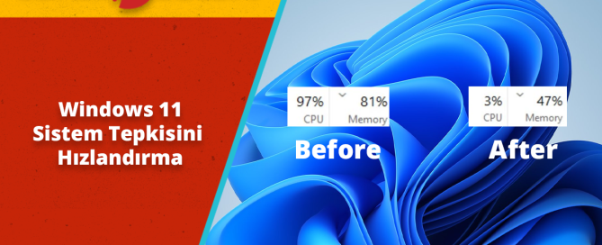 Windows 11 Sistem Tepkisini Hızlandırma