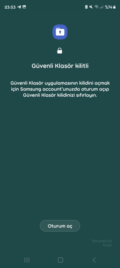 Android'de güvenli klasör