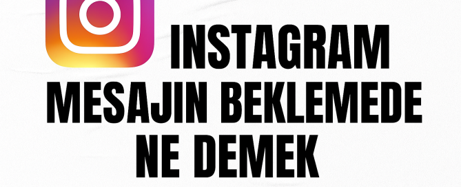 Instagram Mesajın Beklemede Ne Demek Nasıl Çözülür