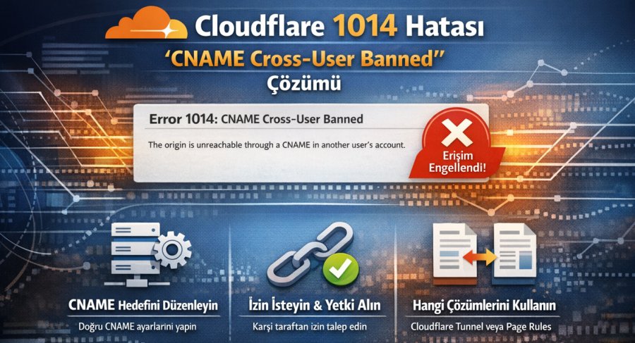 Cloudflare 1014 Hatası CNAME Cross-User Banned Çözümü