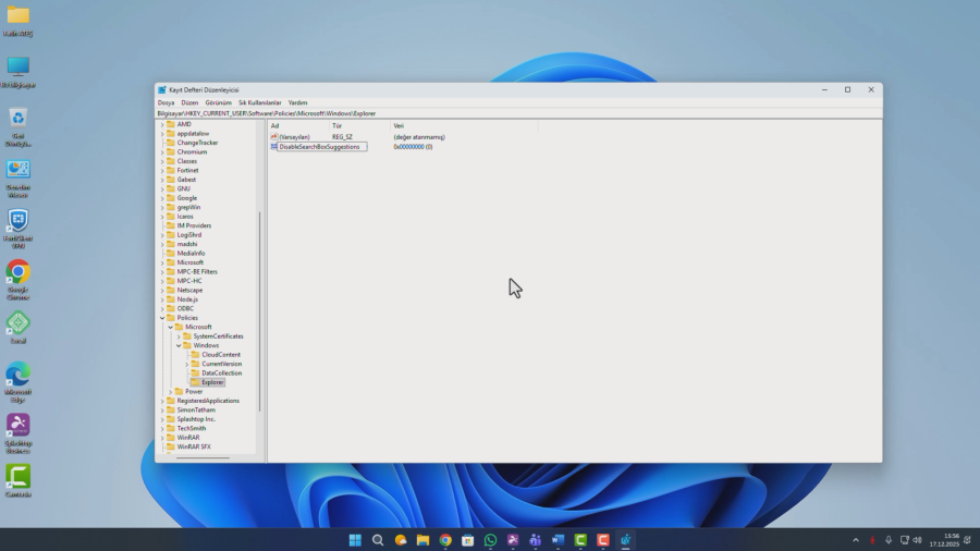 Windows 11 Arama Web Sonuçlarını Kapatma Windows 11 Arama Web Sonuçlarını Kapatma