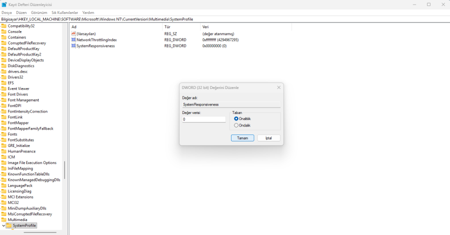 Windows 11 Sistem Tepkisini Hızlandırma Windows 11 Sistem Tepkisini Hızlandırma