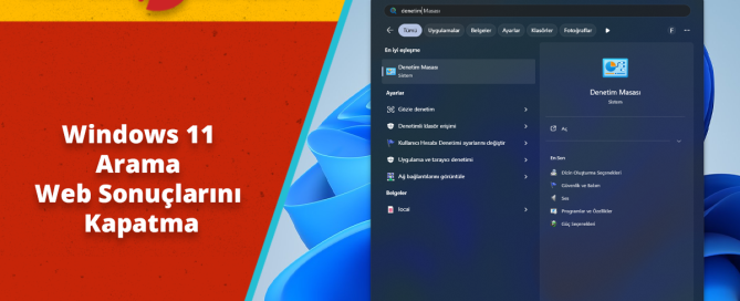 Windows 11 Arama Web Sonuclarini Kapatma - Windows 11 Arama Web Sonuçlarını Kapatma