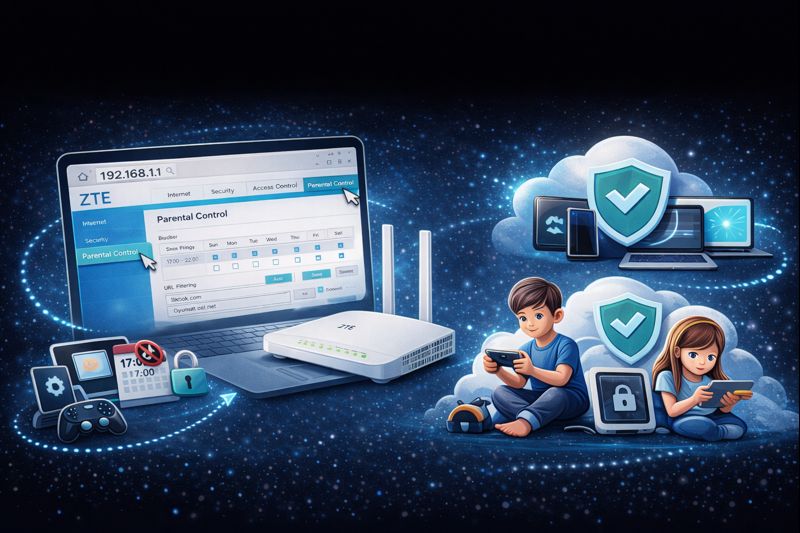 ChatGPT Image 30 Oca 2026 18 41 38 - ZTE F6600 Modem Ebeveyn Kontrolü Nasıl Yapılır