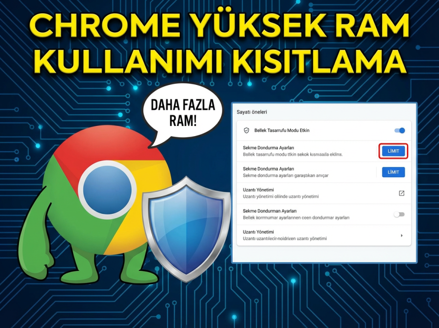 Google Chrome Yüksek RAM Kullanımı