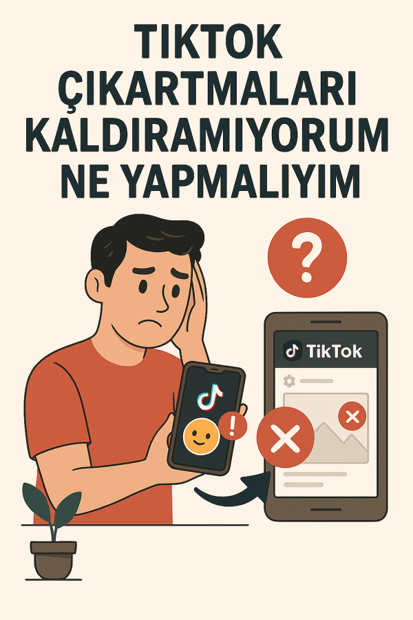 Tiktok Çıkartmaları Kaldıramıyorum Ne Yapmalıyım Yolları Neler