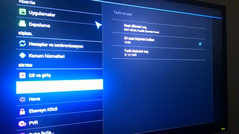 PEAQ TV Tarih ve Saat Ayarı sorunu yaşıyorum