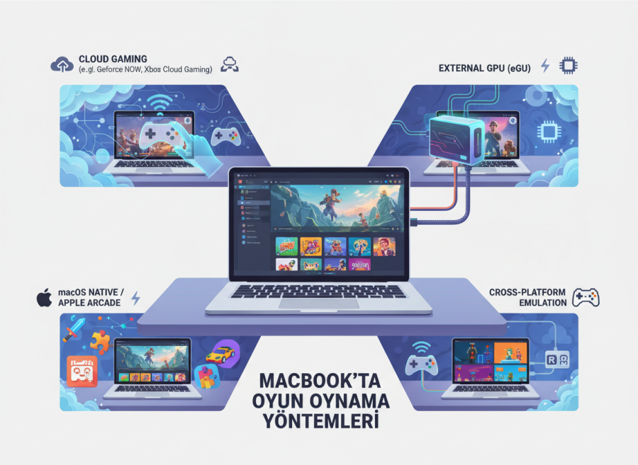 MacBook’ta Oyun Oynama Yöntemleri Macbook'ta Oyun Oynama Yöntemleri nelerdir