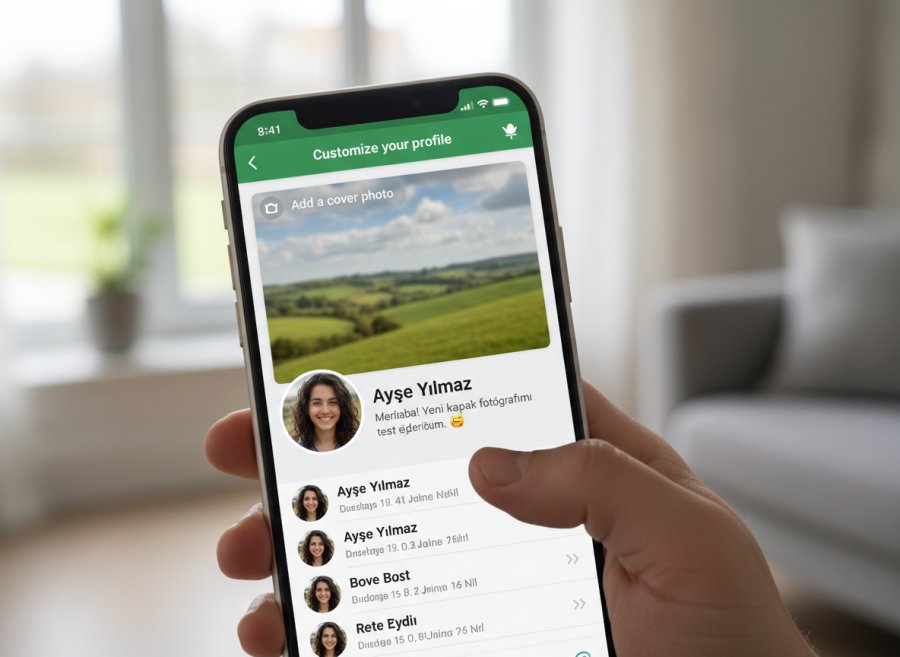 Firefly Gemini Flash whatsapp kapak fotografi ozelligi hakkinda resim olusturabilir misin 905170 scaled - WhatsApp Kapak Fotoğrafı Özelliği Geliyor