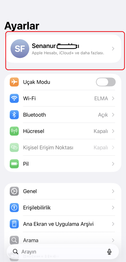iCloud depolama alanı alma