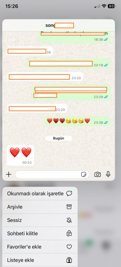 WhatsApp Mesajlarını Gizli Okuma Yöntemi WhatsApp Mesajlarını Gizli Okuma Yöntemi