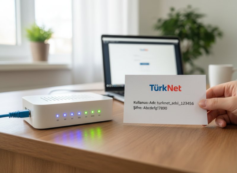 TürkNet ADSL Kullanıcı Adı ve Şifre Nasıl Tespit Edilir