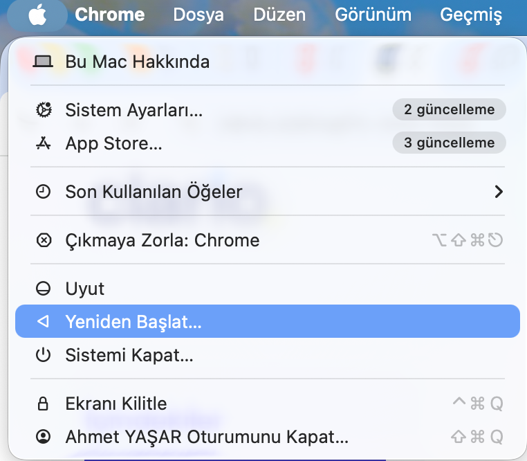 yeniden başlatma Mac'im Neden Yavaş Çalışıyor