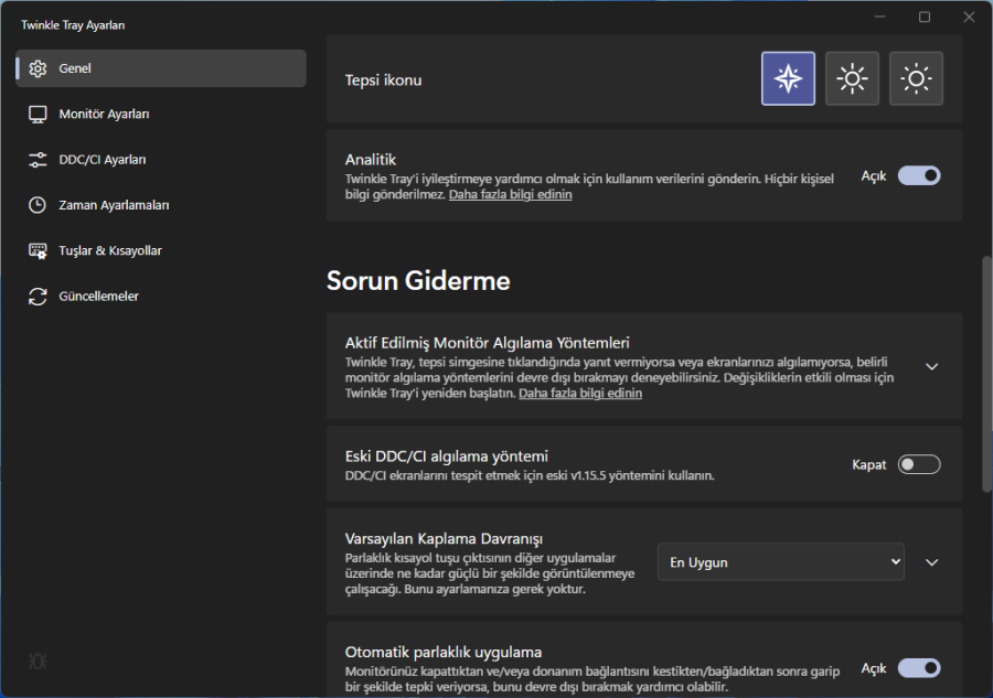 Ekran Parlaklığı Ayarlama Programı Twinkle Tray Ekran Parlaklığı Ayarlama Programı Twinkle Tray