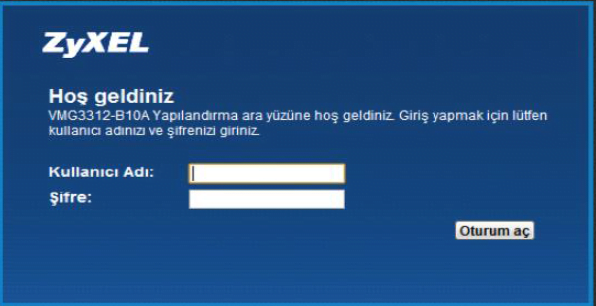 resim 1 16 - ZyXEL VMG3312 Modemde Port Yönlendirme