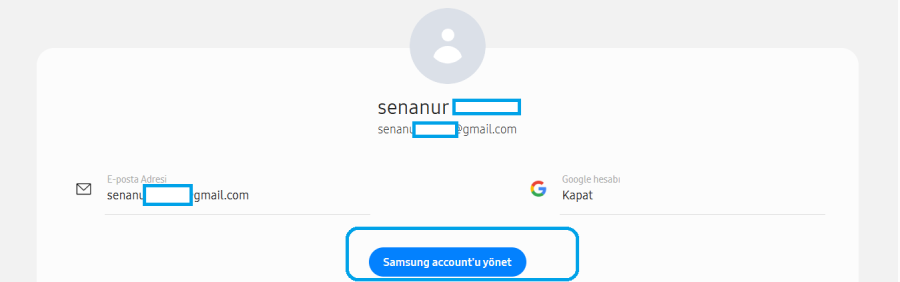 Web Üzerinden Samsung Account Hesabı Silme