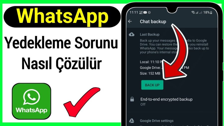Whatsapp Yedekleme Hatası