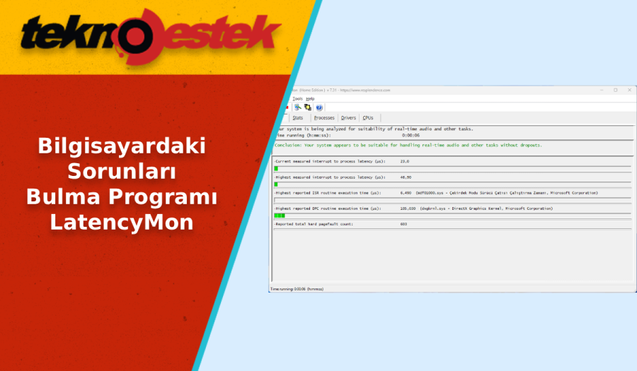 Bilgisayardaki Sorunlari Bulma Programi LatencyMon scaled - Bilgisayardaki Sorunları Bulma Programı LatencyMon