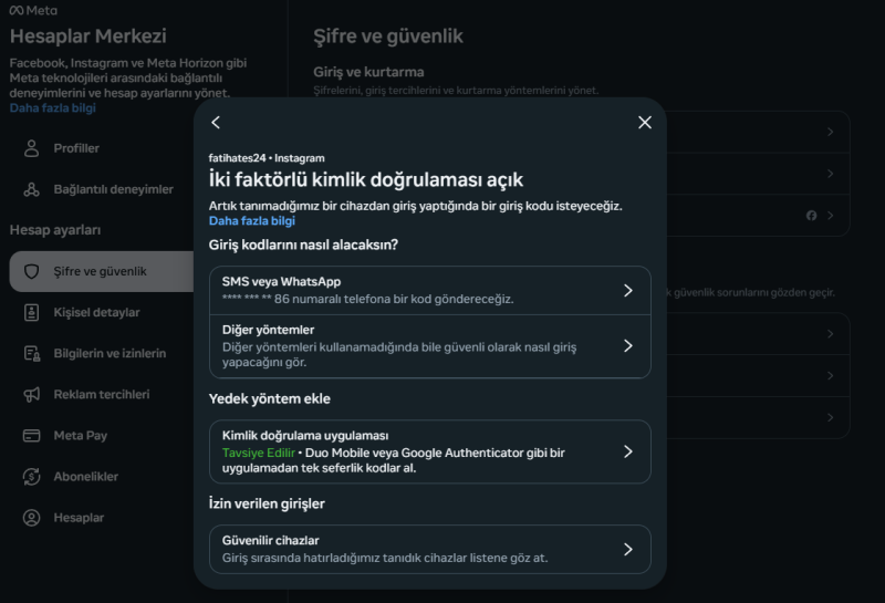 Instagram'da İki Faktörlü Kimlik Doğrulama için SMS Kullanmayı Bırakın