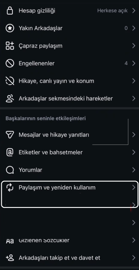 Instagram Paylaşım ve Yeniden Kullanım Instagram Paylaşım ve Yeniden Kullanım