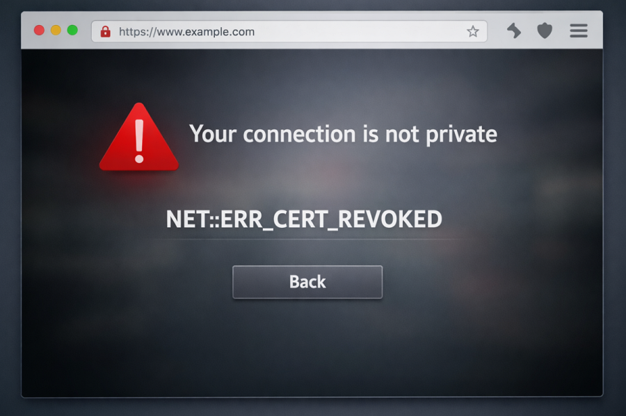 NET::ERR_CERT_REVOKED Hatası