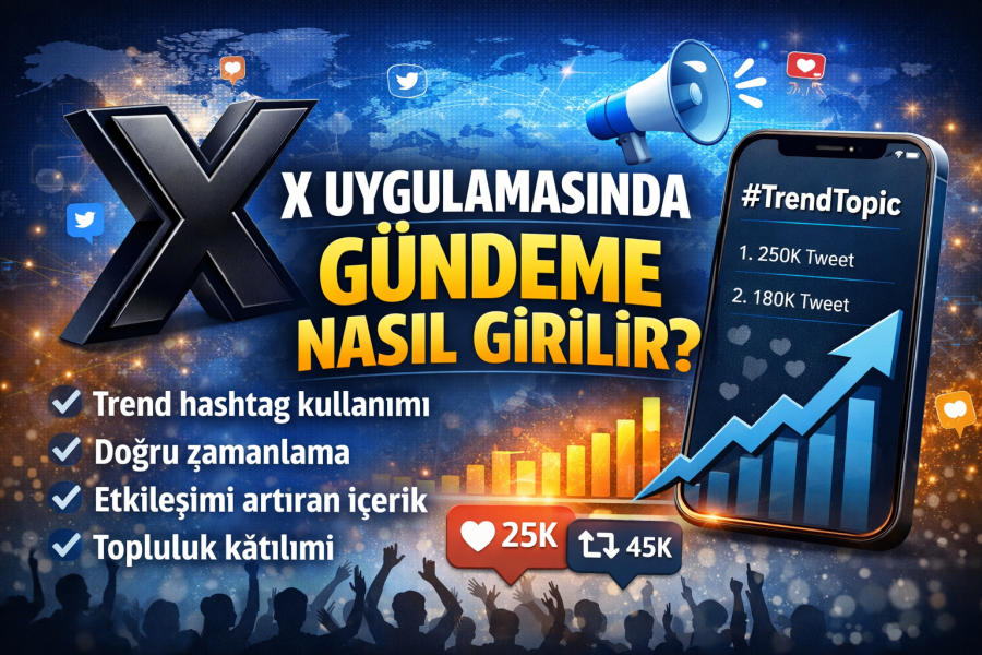 X Uygulamasında Gündeme Nasıl Girilir Yolları Neler