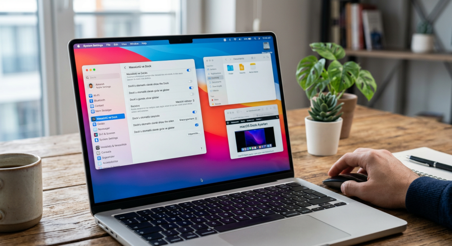 MacBook'ta Dock Çubuğu Gizleme MacBook Dock Çubuğu Gizleme Nasıl Yapılır