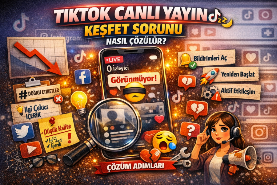 TikTok Canlı Yayın Keşfet Sorunu Nasıl Çözülür