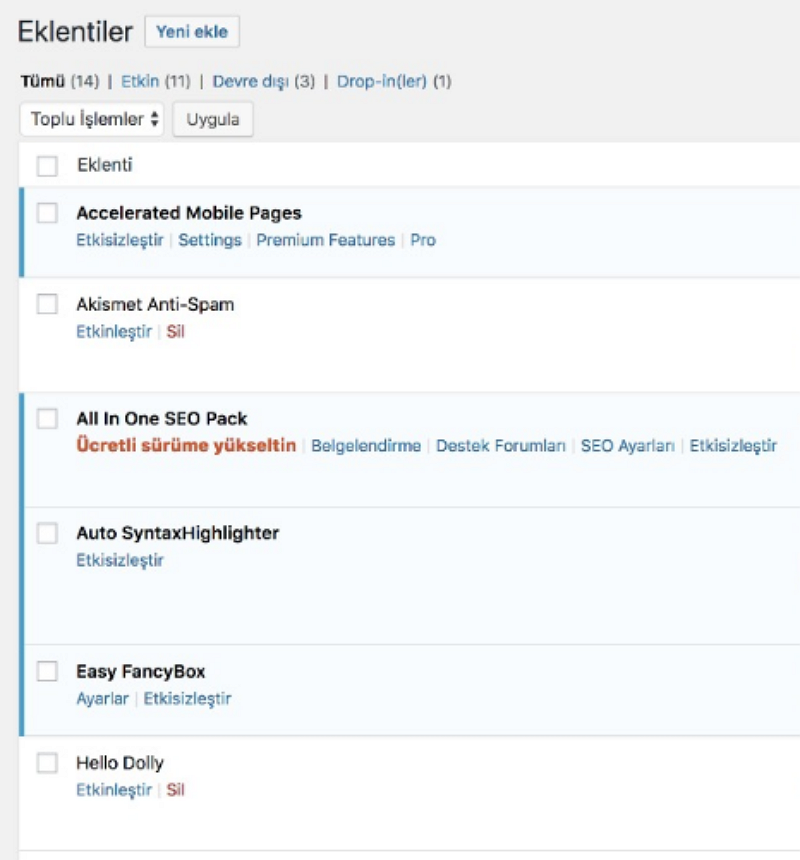 WordPress HTTP Hatası