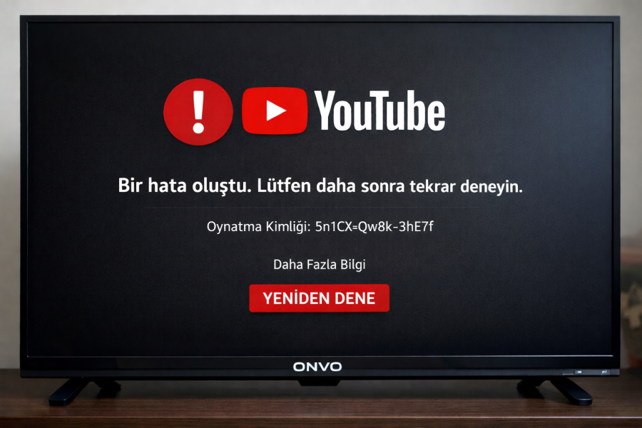 onvo tv youtube girmiyor