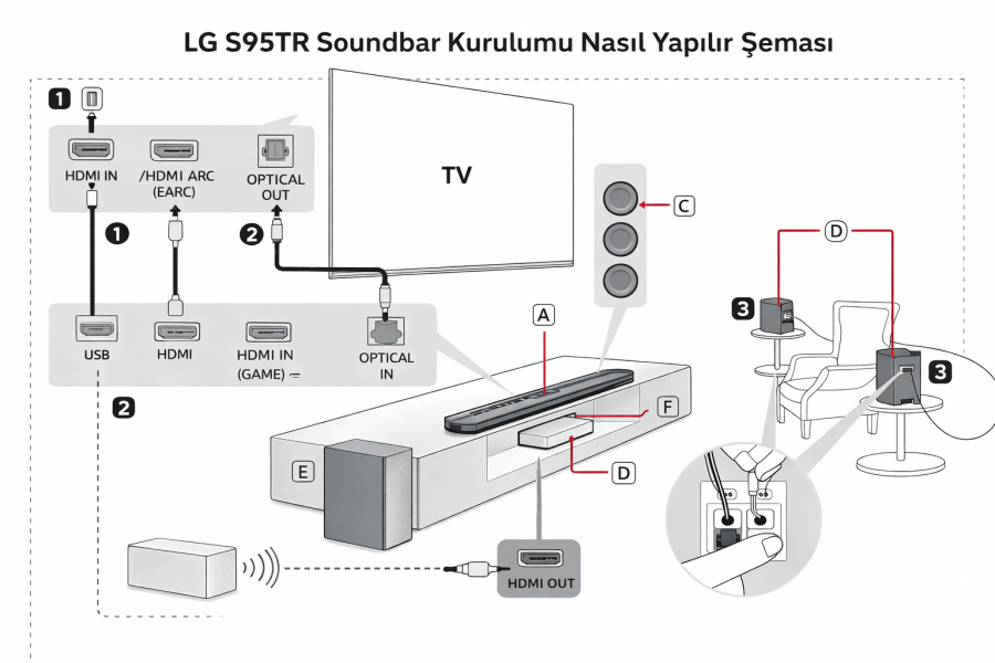 Lg S95tr Soundbar Kurulumu Nasıl Yapılır Yolları Neler