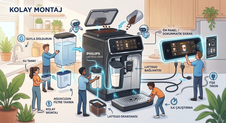 Firefly Gemini Flash Philips Latte Go 5500 Kurulumu konusu hakkinda farkli bir resim cizebilir misin 116125 scaled - Philips LatteGo 5500 Kurulumu