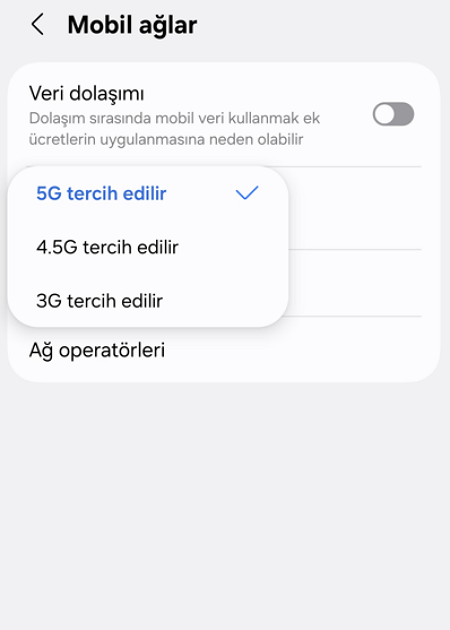 Telefondan 5G Ayarı Nasıl Yapılır