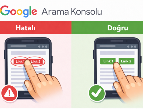 Tıklanabilir Öğeler Birbirine Çok Yakın Hatası Çözümü